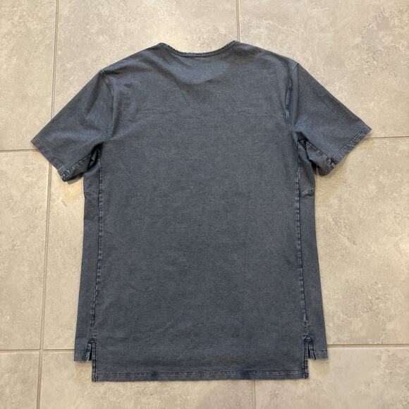 Lululemon Shirt Mens Medium Blue Fundamental Tee Short Sleeve Crew Neck Casual - Picture 8 of 9